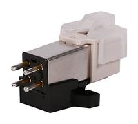 Fdit Cartucho de Imán Móvil de Aguja Fonógrafo de Tocadiscos Registrador con Tornillos de Montaje para Goma Laca Fonógrafo