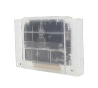 Fdit Cartucho de Juego para Consola SFC, Tarjeta de Memoria de 8 GB con Juegos 3000 en 1, Función de Guardado y Copia de Seguridad Automática, Soporte para Formato FAT16 FAT32 de (Blanco transparente)