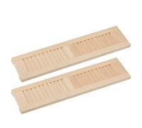 Fdit Casa de Muñecas Contraventanas de Madera Sin Pintar Decoraciones Creativas de Ventanas para Decoración de Casa de Muñecas 2 Piezas Ventana en Miniatura 1:12 para Juegos de Imaginación y Regalos