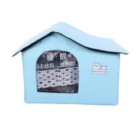 Fdit Casa para Mascotas con Refrigeración por Aire Acondicionado, Cueva para Mascotas con Aislamiento de Frío 3D de 360 Grados con Bolsas de Hielo Ajustables para (XL 100x70cm/39,37x27,56 Pulgadas)