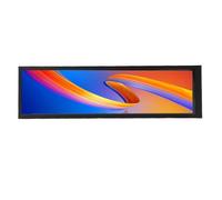 Fdit Caso de PC Pantalla Secundaria, Pantalla de Temperatura de PC de 178 Grados Vista Ancha de Aluminio Capas de Aleación de Aluminio con Soporte de Tema Dinámico (Estilo Normal)