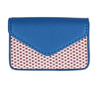 Fdit Caso de Tarjeta de Negocios, Libro de Tarjetas de Crédito de Carcasa de la Tarjeta de la Tarjeta de la Tarjeta de la Tarjeta del Cuero con Titular de Tarjetas Portátiles (Blue)