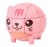 Fdit Cat Speed Cube Toy Diseño Animal Innovador Configuración de Dificultad de Tercer Nivel Juego Educativo para el Pensamiento Lógico Paquete de 6 para Interacción Entre e Hijos