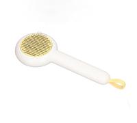 Fdit Cepillo De Aseo Para Mascotas Peine De Depilación Autolimpiante Eficiente Para Gatos Perros Aseo De Mascotas En El Hogar, Antideslizante Cómodo, Material De Acero Inoxidable ABS 8,5 X 23 Cm (#12)