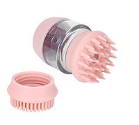 Fdit Cepillo de Baño para Mascotas con Material de Goma Suave y Diseño Dispensador de Gel de Ducha para Perros y Gatos, Peine de Masaje para el Cuidado (PINK)