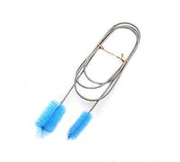 Fdit Cepillo de Limpieza para Tubo de Agua Acuario Cepillo de Limpieza de Tubo Doble Flexible Primavera Cepillo de Tanque de Pescados (Azul)