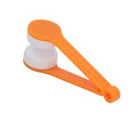 Fdit Cepillos Portátiles para Gafas de Sol, Mini Limpiador de Gafas de Microfibra con Orificio para Llavero, de Sol Fáciles de Llevar (rojo)