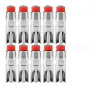 Fdit Cerdo -SNIP -Revestimiento de Agua Hecha de Bebedores Automáticos de Acero Inoxidable para Cerdos de Caballos de Carne, Alfileres de Flujo Ajustables y Granjas Grandes, 10 Piezas