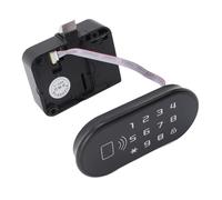 Fdit Cerradura Electrónica de Combinación Inteligente para Gabinete de Madera, Cajón, Armario, Admite 100 Códigos, Alimentación de Respaldo USB, Material de Aleación de Zinc ABS