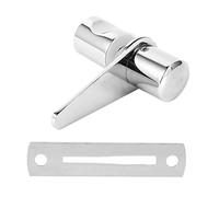 Fdit Cerradura para Puerta de Cristal de Baño, Pestillo para Ducha con Arandela para Protección del Cristal, Fácil Instalación, Cobre Duradero y Acero Inoxidable 304, para Puertas