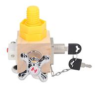 Fdit Cerraduras de Madera Juguete de Aprendizaje Sensorial Habilidad Básica Inclinada para Estudiantes de Familia Tilo de Plástico