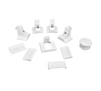 Fdit Cerraduras Magnéticas para Gabinetes de Seguridad para Bebés, Juego de Llaves Eficiente para Protección de Cajones, [4] Cerraduras + [1] Llave, para Puertas de Gabinetes para Bebés, Material