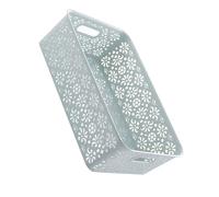 Fdit Cesta de Almacenamiento de Plástico de Gran Capacidad, Caja Elegante y Resistente para Suministros de Escritorio de Oficina y Maquillaje, 34 X 23 X 10 Cm