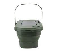 Fdit Cesta de Almacenamiento Plegable para Acampar, Caja de Almacenamiento Plegable Práctica y Portátil para Picnic, Barbacoa, Coche (Green)
