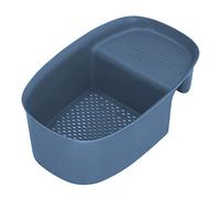 Fdit Cesta de Drenaje para Fregadero, Colador de Fregadero de Cocina de Material PP para Separación en Seco y Húmedo, Filtro Multifunción de 21x13,5 Cm y Cesta de Almacenamiento para (BLUE)