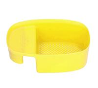 Fdit Cesta de Drenaje para Fregadero, Colador de Fregadero de Cocina de Material PP para Separación en Seco y Húmedo, Filtro Multifunción de 21x13,5 Cm y Cesta de Almacenamiento para (YELLOW)