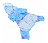 Fdit Chubasquero Hermético para Perros, Poncho para Perros de Raza Pequeña a Mediana con Orificio para Correa, Impermeable de Poliéster para Paseos Al Aire Libre en Climas Lluviosos (Blue 2XL)