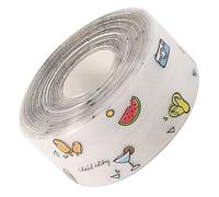 Fdit Cinta Acrílica Impermeable, Cinta de Sellado a Prueba de Moho de PVC con Adhesivo Fuerte para Cocina, Baño, Fregadero, Estufa, Bañera, Huecos de Pared (vacaciones de colores transparentes)