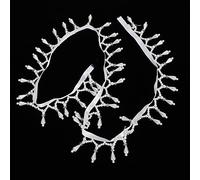 Fdit Cinta de Borlas con Cuentas de Perlas, Accesorios de Encaje con Flecos con Sensación Brillante en la Mano para Manualidades, Decoraciones de Bodas, Fabricación de Joyas, Ropa y (4,5 cm de ancho)