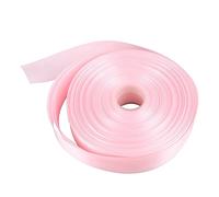 Fdit Cinta de Poliéster de Doble Cara, 100 Yardas, 1,57 Pulgadas de Ancho, Cinta de Tela Rosa Suave con Poliéster Texturizado Cifrado para Envolver Dulces, Pasteles, Decoración de