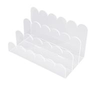 Fdit Clasificador de Correo de Escritorio, Organizador de Cartas Acrílico de 3 Ranuras, 6,85 X 3,94 X 4,09 Pulgadas, Soporte Vertical para Archivos para Documentos de Escritorio de