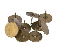 Fdit Clavos para Tapicería, 100 Piezas de Tachuelas Decorativas de Hierro con Punta Afilada, Clavos para Muebles de Estilo Retro para sofá, Cesta, Manualidades, (Diámetro 19 MM * longitud total 15 MM)