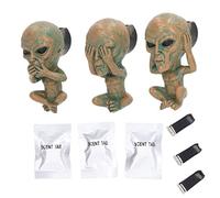 Fdit Clips de Aire Ambientador de 3 Piezas Alienígena, Accesorios de Ventilación de Automóviles de Resina Clips de Ventilación de Aire Removibles para el Automóvil Office en Casa