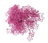 Fdit Clips de Papel en Forma de Cerdo, Paquete de 100 Clips de Alambre de Hierro de Metal con Diseño de Animales Lindos con Caja de Almacenamiento para Oficina, Escuela, Hogar,