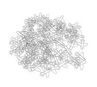 Fdit Clips de Papel para Aviones, Bonitos Clips Pequeños para Oficina, Escuela, Hogar, con Borde Liso para Evitar Desgarros, 100 Unidades en Caja Transparente (SILVER)