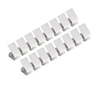 Fdit Clips para Ventanas de Huracanes, 16 Clips Reutilizables de Acero Inoxidable para Tableros de Huracanes, Aptos para Madera Contrachapada de 1/2 Pulgada de Espesor, con Asas y (marrón Claro)