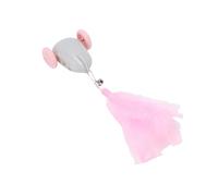 Fdit Coche de Juguete Interactivo Automático para Gatos, Coche de Juguete Eléctrico Recargable Activado por Movimiento con Neumáticos de Goma Silenciosos para Jugar en Interiores