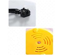 Fdit Cocina Antiadherente Eléctrica Multifuncional, Olla para Huevos y Sartén, Caldera Automática para Huevos, Material Plástico PP para Dormitorio en Casa (YELLOW)