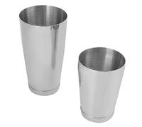 Fdit Coctelera de Acero Inoxidable 304, Juego de 2 Piezas con Pared Interior de Dibujo Lijado y Superficie Pulida Espejo para Bar Café Hogar (SILVER)