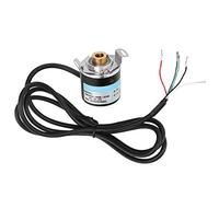 Fdit Codificador rotatorio, codificador de Eje Hueco AB de 6 mm/8 mm bifásico para Piezas de automatización Industrial, 3000-6000 RPM, 5-24 V CC(400B)