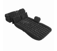 Fdit Colchón de Cama Inflable Soporte Fuerte Almohada Cómoda Adecuada para Acampar en Bote de Flotación, PVC Suave (Black)