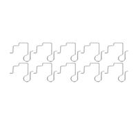 Fdit Colgador de Luz Navideña para Exteriores, Abrazadera/soporte para Canalón, Juego de 50, Ganchos de Acero Inoxidable de Primera Calidad para Luces C5/C6/C7/C9/Mini/Cadena