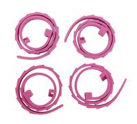 Fdit Collar Ligero de Silicona para Mascotas Pequeñas y Grandes, Paquete de 4, Diseño Ajustable, Cómodo y Elegante para Perros, Gatos, Cachorros Gatitos (Purple)