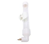 Fdit Comedero Automático de Agua para Pájaros, Dispensador de Agua para Loros de 260 Ml con Deflector Seguro para Pájaros Pequeños y Grandes, Hámsteres PVC 2,95x1,81x11,61in (White)