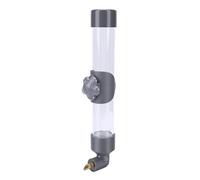 Fdit Comedero Automático de Agua para Pájaros, Dispensador de Agua para Loros de 260 Ml con Deflector Seguro para Pájaros Pequeños y Grandes, Hámsteres PVC 2,95x1,81x11,61in (Grey)