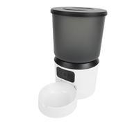 Fdit Comedero Automático Inteligente para Mascotas con Control por Aplicación, Capacidad de 4 litros, Doble Alimentación, Batería USB de Respaldo, Recordatorio por Voz, Botón de A