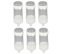 Fdit Comedero Colgante de Agua para Pájaros, 6 uds., Alimentador Automático de Agua para Jaula de Pájaros a Prueba de Derrames para Loros, Dispensador Que Mantiene Limpia la Jaula de, Plástico