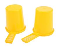 Fdit Comedero para Abejas, Comedero de Entrada de Plástico de 2 Piezas con Tazón, Herramienta de Apicultura para Ayudar a Reducir la Mortalidad de las Abejas y Satisfacer las