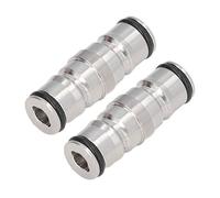 Fdit Conector de Bloqueo de Bola de 2 Piezas, Poste de Barril de Cerveza de Acero Inoxidable de Conexión Rápida sin Necesidad de Desmontar, para Barril de Cerveza Casera y Gas Natural