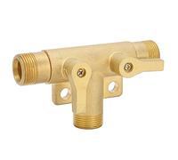 Fdit Conector en T de Latón de Rosca Macho G1/2, Válvula de Bola de 3 Vías para Accesorios de Tubería de Agua de Riego de Jardín con Sellado a Prueba de Fugas