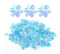 Fdit Confeti en Forma de Flor, Exquisitas Lentejuelas Brillantes para Fiesta, Boda, Caja de Regalo, álbum, Decoración de Ropa (azul colorido)