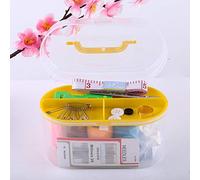 Fdit Conjunto de Cajas de Costura con Kit de Herramientas con 10 Piezas para Adaptación a una Adaptación Cómoda (YELLOW)