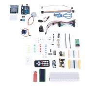 Fdit Conjunto de Componentes Electrónicos Iniciales Completos con LED y LCD para Principiantes - Proyectos de Programación, Kit Super Starter de Código Abierto para Mega Compatible Platform