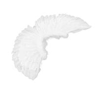 Fdit Conjunto de Disfraz de Alas de ángel, Alas de Plumas con Aro y Varita para el Cabello, Accesorios de Fiesta Temáticos para Presentaciones Escénicas y (Conjunto de Tres Piezas de ángel de