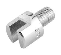 Fdit Conjunto de Llave de Radios de Motocicleta, Llave de Aluminio CNC con 10 Puntas Intercambiables de 5.0 a 6.8 Mm de 93 Mm de Longitud, una Herramienta de Pezón Universal para la (C (rojo))