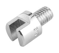 Fdit Conjunto de Llave de Radios de Motocicleta, Llave de Aluminio CNC con 10 Puntas Intercambiables de 5.0 a 6.8 Mm de 93 Mm de Longitud, una Herramienta de Pezón Universal para la (A (azul))